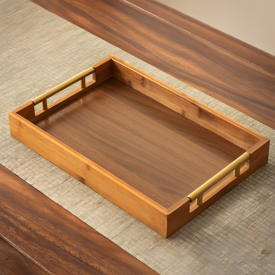 Wooden Tray Set 3 Pcs
